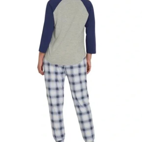 NWT Eddie Bauer Women’s Ultra Soft 2-Piece Sleep Pajama Lounge Set | Blue - Picture 4 of 8